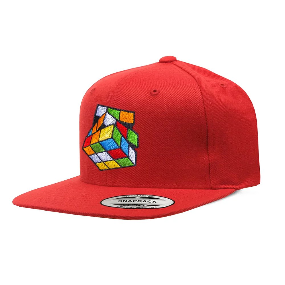 Red Rubik's Snapback - Pursuit Of Happiness