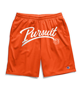 Pursuit Script Shorts- Orange - Pursuit Of Happiness